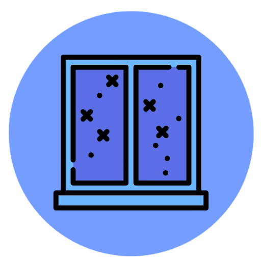 Icon Baie Coulissant Bleu