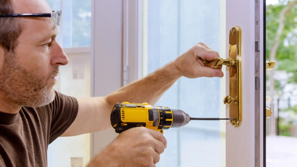 Professional door lock repair in Gibraltar using marine-grade hardware to prevent salt corrosion.
